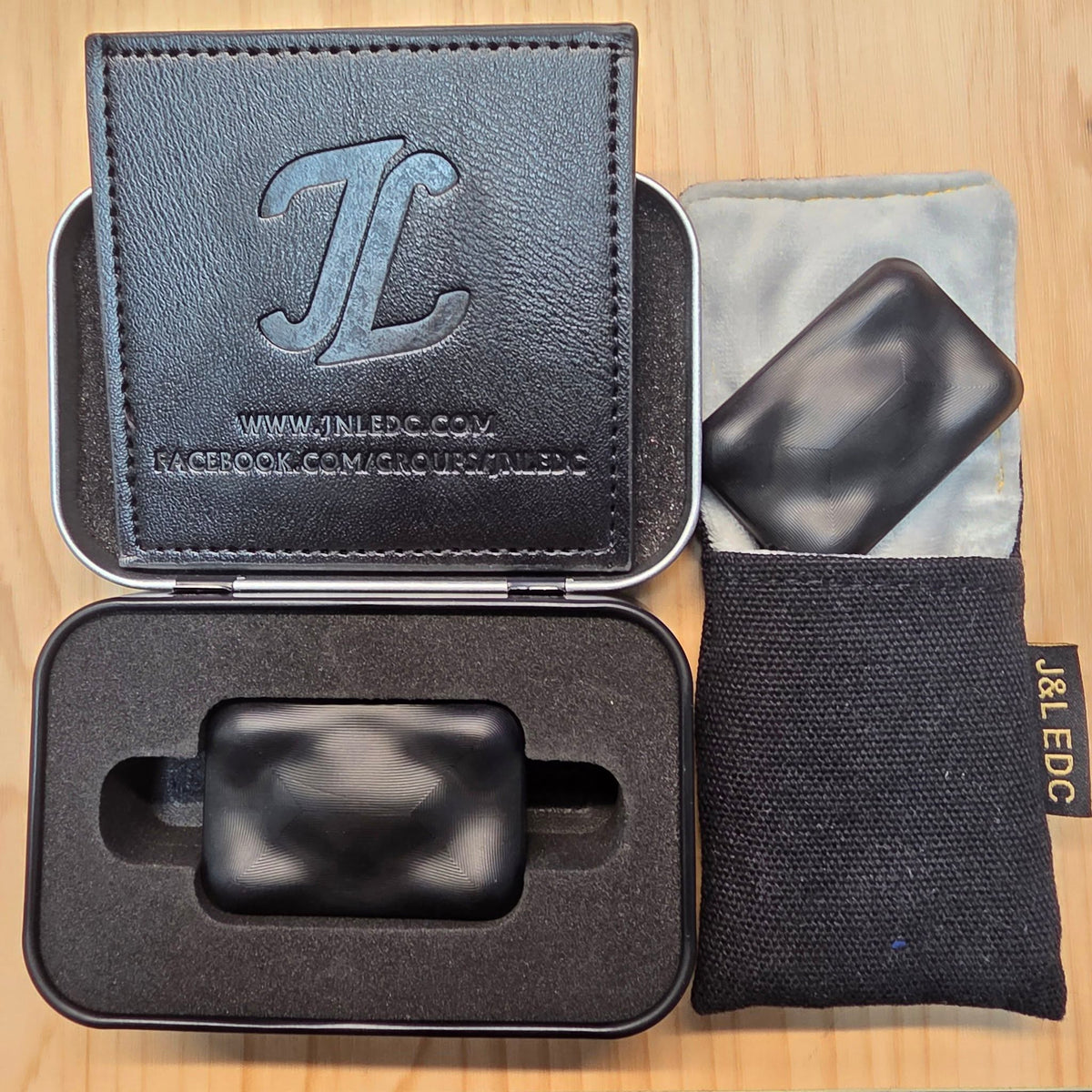 J&L EDC Black Ultem NEMO slider complete package