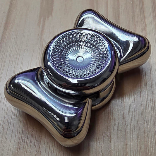 J&L EDC Navillera Stainless Steel spinner polished finish