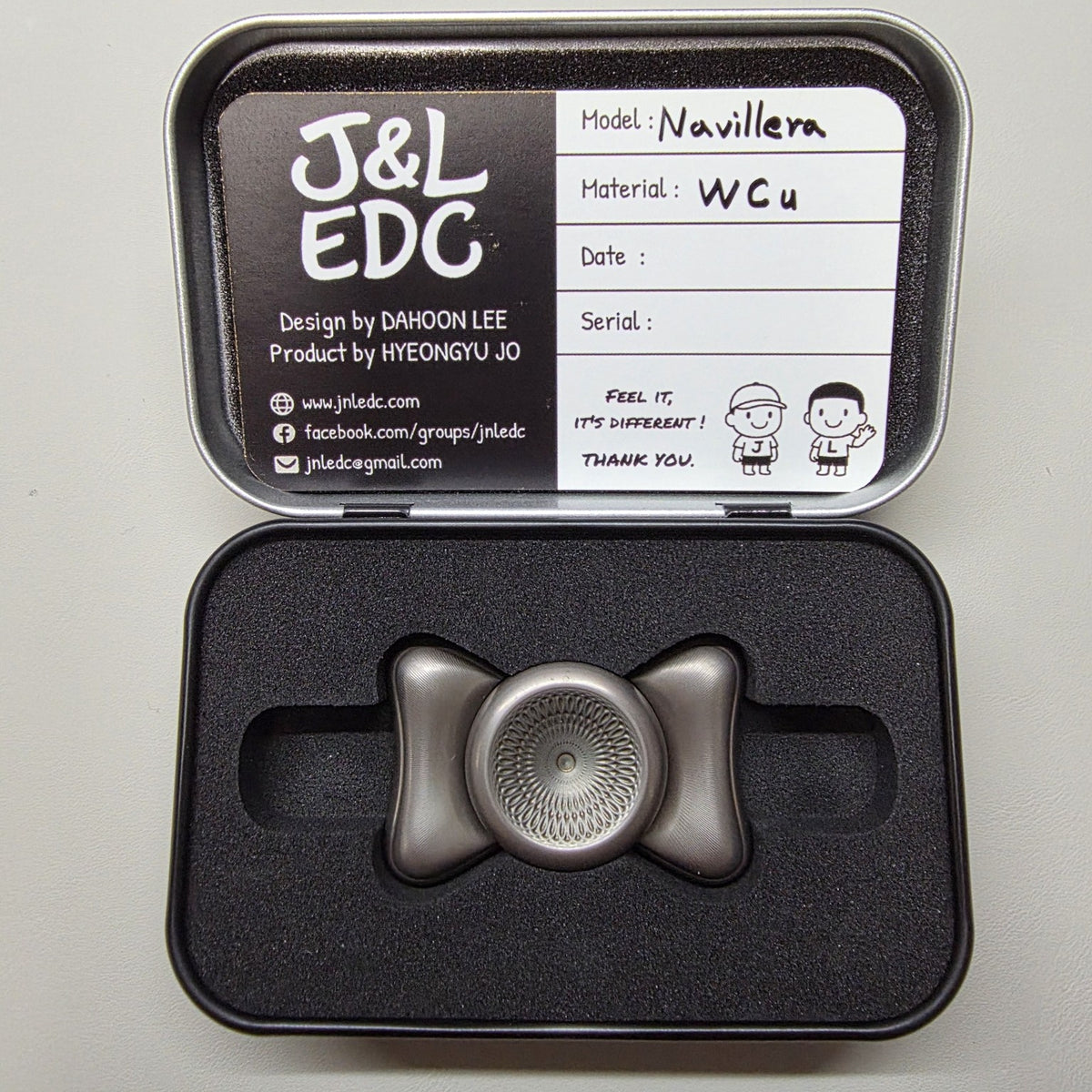 WCu Navillera tin case and COA
